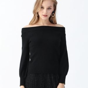 💜 Chicwish off the shoulder sweater